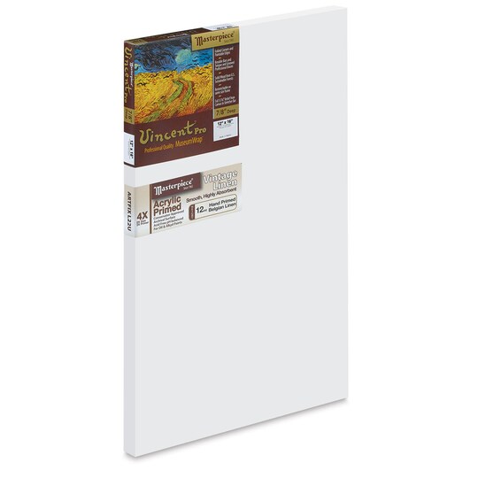 Masterpiece; Masterpiece Vincent Pro Artfix Linen Canvas - 12" x 16", Acrylic Primed; Category:Stretched Canvas; Image:1